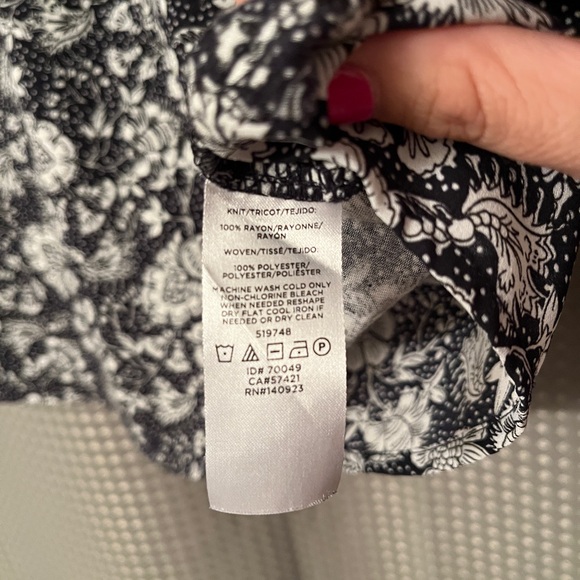 LOFT Long-sleeve Peasant Blouse SZ XS - Picture 5 of 6